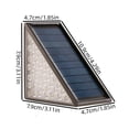 thumbnail image 3 of CaiYueKe Solar Step Lights Outdoor Stair Lights 2 Color Options Warm White Cool White Waterproof Solar Powered Lights for Stairs Patio Garden Walkway Path Lighting Landscape Decor Security Lights, 3 of 8