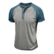thumbnail image 5 of pstuiky camisetas de hombre, Blusa informal de manga corta con cuello vuelto y media cremallera para hombre camisas casuales para hombre l, 5 of 7