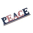 thumbnail image 4 of 1Pc Wooden Peace Sign Independence Day Desktop Ornament Peace Wood Sign, 4 of 8