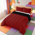 thumbnail image 2 of Erosebridal Abstract Line Art Queen Comforter Set,Aesthetic Striped Comforter Sets Queen,Black Reversible,3pcs,1 Comforter and 2 Pillowcases, 2 of 7