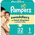 thumbnail image 1 of Pañales Pampers Swaddlers Talla 1 32 unidades absorbentes, 1 of 9