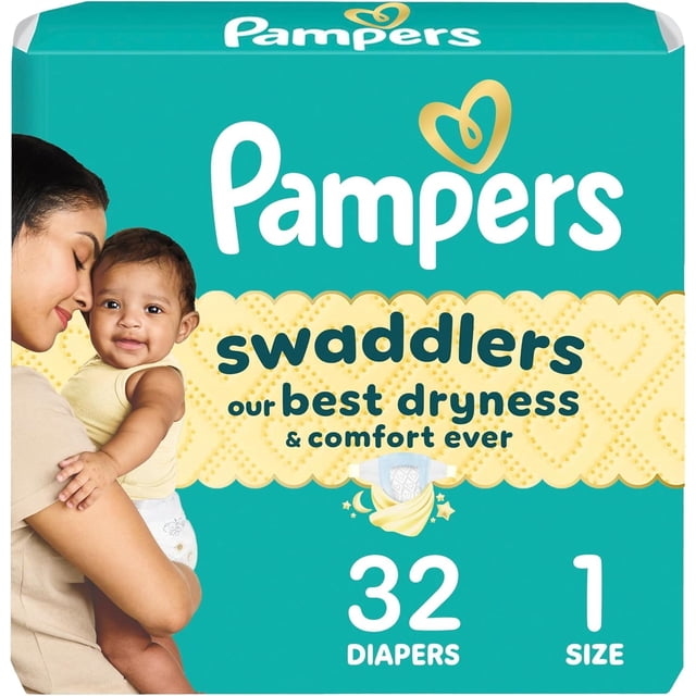 Pañales Pampers Swaddlers Talla 1 32 unidades absorbentes