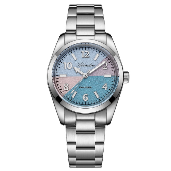 ADDIESDIVE 36mm Quartz Watches for Men Sapphire Crystal BGW9 Luminous Dial 100M Waterproof Stainless Steel Luxury Fashion Mens Wrist Watches Reloj Para Hombre