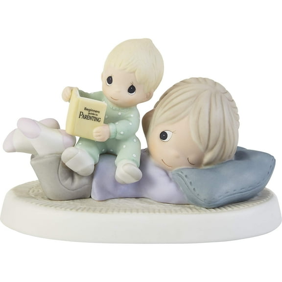 Precious Moments The Toughest Job You’ll Ever Love Bisque Porcelain Figurine, 3.75”H
