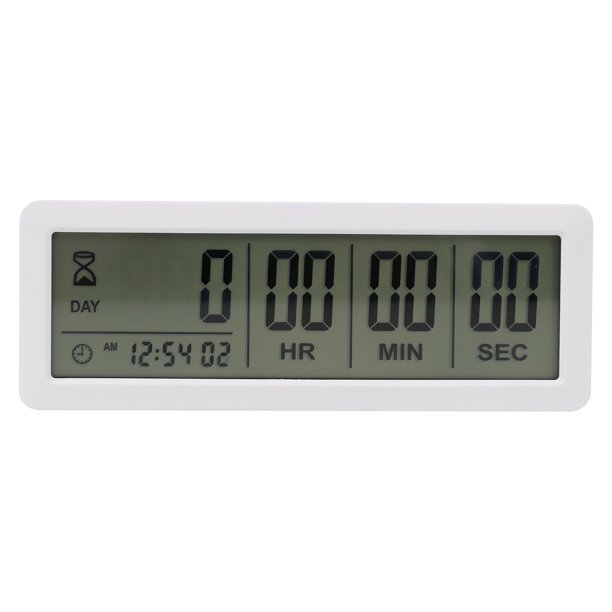 Big Digital Countdown Days Timer Clock 999 Days Count Clock Timer for Graduation Lab Kitchen
