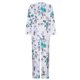 thumbnail image 4 of Puntoco Traje De Pantalón Y top Con Cuello Redondo De Manga Larga Estampado Informal De Verano Para Mujer Verde Menta Xl, 4 of 5