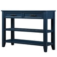 thumbnail image 5 of 42'' solid wood buffet sideboard in mid-century style with 2 storage drawers and 2 tiers shelves for multi - purpose use and easy setup, 5 of 5