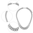 thumbnail image 3 of 1 Pce Chaîne en Acier Inoxydable Collier Pendentif Clavicule Collier Court Bijoux Punk, 3 of 5