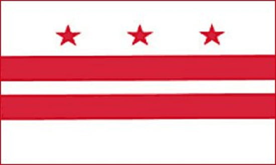 3x5 Embroidered Washington DC Flag District of Columbia Nylon 3'x5' Grommets 