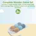 thumbnail image 2 of PlanToys® Petanque Wooden Montessori Gross Motor and Coordination Game | Aim, Concentration and Early Math Skill Development Activity | Eco Friendly Outdoor and Indoor Throwing Set, 2 of 9
