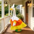 thumbnail image 4 of 23 Inch Porch Goose Outfit, Porch Goose Costume Fits 23" Large Cement Goose Statue, Lawn Geese Clothes for Outdoor Patio Yard Garden Decor, 4 of 6