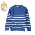 thumbnail image 2 of Esaierr Toddler Baby Boys Crewneck Sweater for Kids Warm Sweater Pullover Long Sleeve Padded Sweatshirts Tops Clothes for 1-7Y, 2 of 5