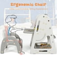 thumbnail image 2 of 2 in 1 Kids Easel Desk Chair Set Book Rack Adjustable Art Painting Board, 2 of 9