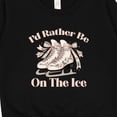 thumbnail image 3 of Inktastic Ice Skating Girls Figure Skater Id Rather Be on the Ice Toddler Sweatshirt, 3 of 4