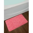 thumbnail image 2 of Pink Zebra Bath Mat, Wavy Zebra Stripes Camouflage Savannah Safari African Animal Motif, Non-Slip Plush Mat Bathroom Kitchen Laundry Room Decor, 29.5 X 17.5 Inches, Dark Coral and Pink, Ambesonne, 2 of 2