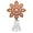 A, variant on ZHANQUNE Gingerbread Style Christmas Tree Topper with Spring Base, Festive Snowflake and Star Shaped Decor, Easy Top Display for Holiday Home Decoration