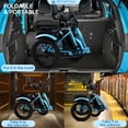 thumbnail image 3 of VIPQV Yellow Electric Tricycle for Adults, 20MPH 27Miles 7-Speed Ebike, 3 Wheel Folding Electric Tricycle 18", Mountain E Bike, 350W Electric Trike 48V 13AH UL2849, 3 of 12