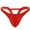 Red, variant on men's boxer briefs sretch t-back micro thong underwear