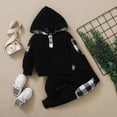 thumbnail image 3 of GYRATEDREAM Toddler Baby Boys Cotton Hooded Tracksuit Kids Pullover Hoodie Jogging Pants Set 2 Pieces Sweatsuit for 2-6 Years, 3 of 8