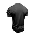 thumbnail image 6 of Kakii Men's Layered Look Henley T-Shirt, Double Collar Short Sleeve Top with Half Button Placket & Chest Pocket, 6 of 8