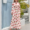 thumbnail image 4 of Strawberry Long Dress long dress women summer cute dress, 4 of 5