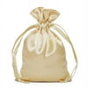 30ea - 8 X 13 Gold Satin Pouches by Paper Mart