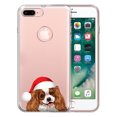 thumbnail image 1 of WIRESTER Cavalier King Charles Spaniels Dog Happy Transparent Soft Gel TPU Clear Case Slim Protective Cover for Apple iPhone 7/8 Plus 5.5", 1 of 3