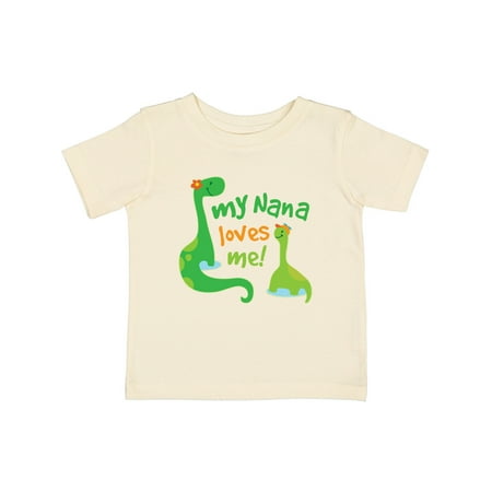 

Inktastic My Nana Loves Me Grandson Gift Baby Boy T-Shirt