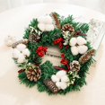 thumbnail image 2 of 30CM Christmas Garlands Xmas Wreath Ornaments Christmas Pendants Wall Hanging Door Christmas Decor For Home New Year, 2 of 5