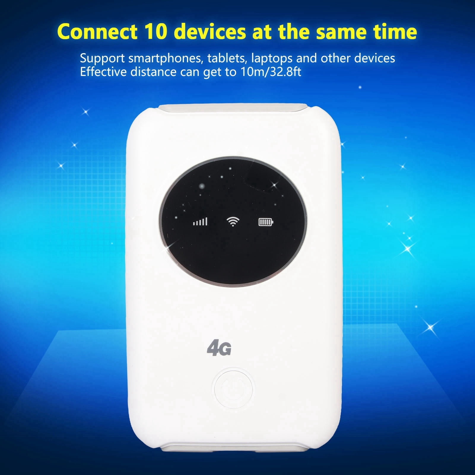 4G LTE USB WiFi Modem 150Mbps Unlocked SIM Card Slot Built in 3200MAh Wireless Portable Router