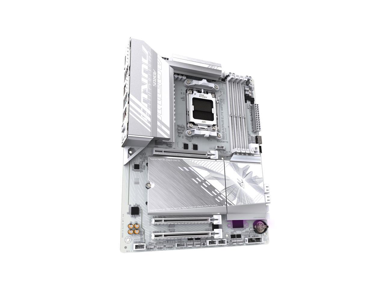 Aorus Ultra Durable B850 A ELITE WF7 ICE Gaming Desktop Motherboard - AMD B850 Chipset - Socket AM5 - ATX (b850aelitewf7ice)