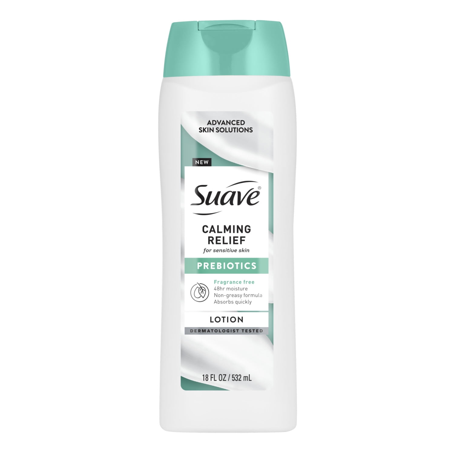Suave Calming Relief Hand & Body Lotion With Prebiotics For Sensitive Skin, 18 FL OZ