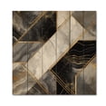 thumbnail image 3 of Designart "Marble Granite Agate with Gold Accents IV" Modern Geometric Print on Natural Pine Wood, 3 of 5