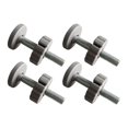 thumbnail image 1 of Milaget 4 Pieces Baby Gate Threaded Spindle Rods Bolt Parts for Stair Railing Indoor Gray, 1 of 9