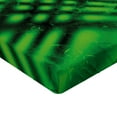 thumbnail image 2 of Ambesonne Lime Green Fitted Sheet, Psychedelic Blurry, King Size, Hunter Green Black, 2 of 3