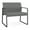 Asteroid, variant on Gansett Reception Waiting Bariatric Chair / Charcoal Steel / Light Gray