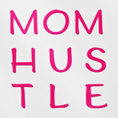 Transparent Decal Stickers Of Mom Hustle (Pink) Premium Waterproof Vinyl Decal Stickers For Laptop Phone Accessory Helmet Car Window Mug Tuber Cup Door Wall Decoration ANDVER1f66246PI