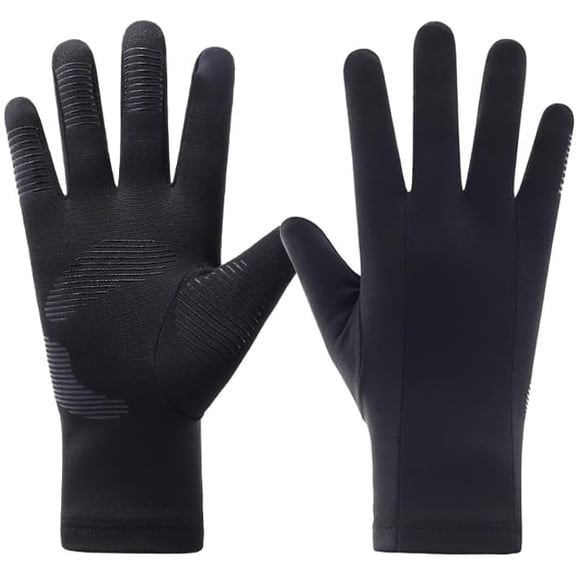 Winter Full Finger Liner Thermal Warm Touch Screen Cyling Gloves Windproof Warm Anti-Slip Gloves for Running, Biking, Workout