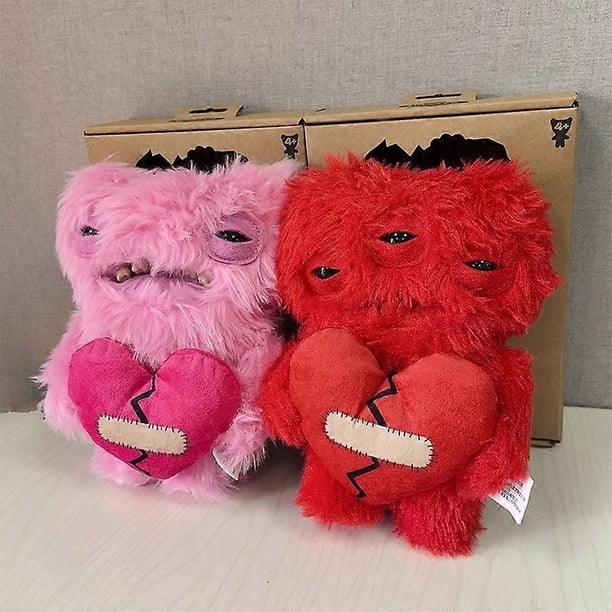 Mascot Fuggler Ugly Monster Plush Toy Love Monster Pink Red Series Cute