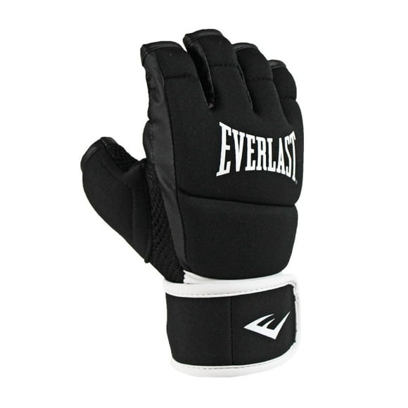 Everlast Core Kickboxing Gloves - Fingerless Design, Multi-Purpose, Knuckle Padding, Ergonomic Grip Bar, Mesh Palms - Great for Kickboxing, Training,
