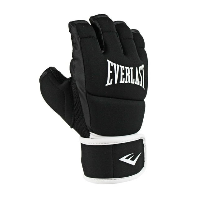 Everlast Core Kickboxing Gloves - Fingerless Design, Multi-Purpose, Knuckle Padding, Ergonomic Grip Bar, Mesh Palms - Great for Kickboxing, Training,