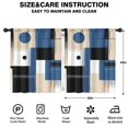 thumbnail image 2 of Blackout Kids Curtains,Blue and Grey Abstract Art Artwork Childrens Insulated Curtains Set Of 2,Bedroom Essentials,Toddler Room Decor 52x63in(132x160cm), 2 of 4