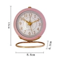 thumbnail image 2 of FloreceBien - Reloj de mesa pequeño, clásico, analógico, despertador, para habitación de niños, funciona con pilas, para dormitorio, sala de estar, cocina, decoración de interiores, 2 of 5