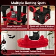 thumbnail image 3 of Yardi Yarda Gothic Cat Tree w/Plush Perch & Spider Dangling Toy, Corner Cat Tree, Cat Climbing Tower, Cat Towers for Indoor Cats-Black & Red, 3 of 8