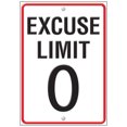 thumbnail image 1 of ARGUS EXCUSE LIMIT 0 LP LARGE POSTERS, 1 of 1