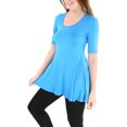 thumbnail image 2 of 24/7 Comfort Apparel Women's 3/4 Sleeve Tunic, 2 of 3