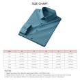 thumbnail image 4 of Camisa de vestir para hombre, sin arrugas, fácil cuidado, color puro, solapa, manga larga, blusa de negocios para el trabajo en casa, 4 of 4