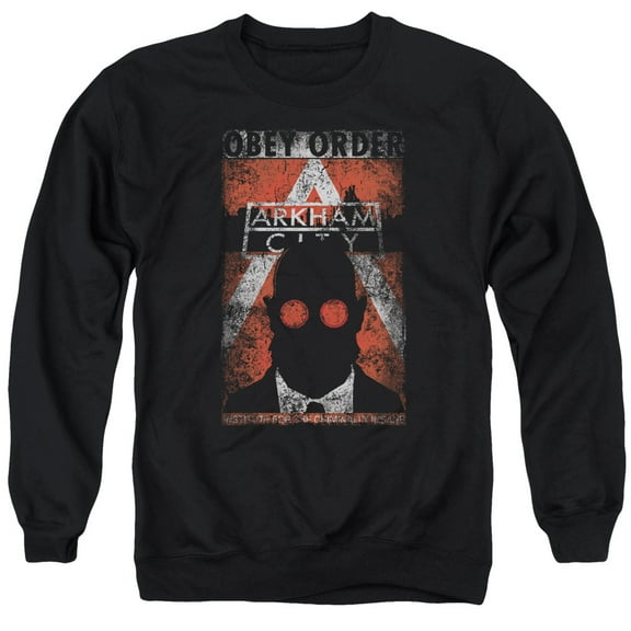 Arkham City - Obey Order Poster - Crewneck Sweatshirt - Medium
