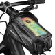 thumbnail image 2 of Bolsa impermeable para bicicleta de montaña y carretera, funda de teléfono con pantalla táctil de 6,5 pulgadas, para marco de tubo frontal superior, 2 of 5