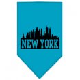 thumbnail image 2 of New York Skyline Screen Print Bandana Turquoise Large, 2 of 3